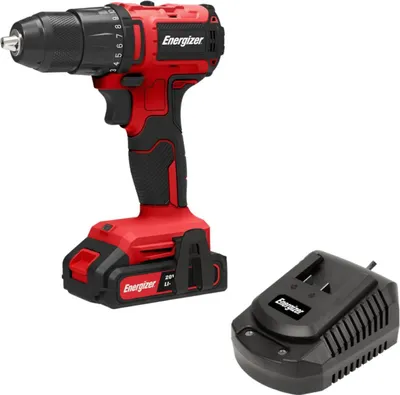 Zdjęcie produktu dla Zestaw akumulatorowych wiertarko-wkrętarek Energizer 20V Brushless - w tym akumulator litowo-jonowy 4Ah i szybka ładowarka