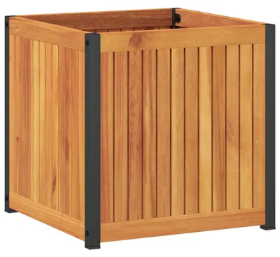 Produktbild von vidaXL Pflanzkübel 45x45x44 cm Massivholz Akazie und Stahl