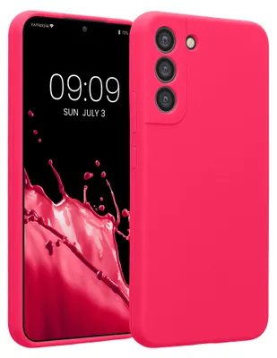 Produktbild von kwmobile Hülle kompatibel mit Samsung Galaxy S22 Plus - Hülle Silikon gummiert - Handyhülle - Handy Case in Neon Pink