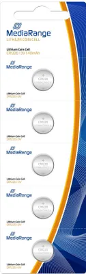Produktbild von MediaRange Batterie Knopfzelle Lithium/CR1220 3V 5Stk.