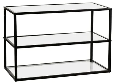 Image de Pomax Eszential Regal, noir, L 60 x l 30 x H 40 cm