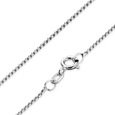 Produktbild von MATERIA Venezianerkette Silber 925 rhodiniert - Damen Silberkette 1,2mm Halskette für Frauen Mädchen 40 - 70cm K102