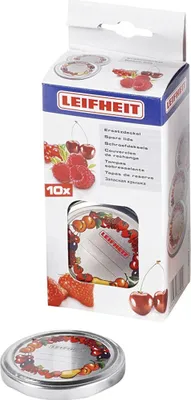 Zdjęcie produktu dla LEIFHEIT Pack mit 10 Geleeglasdeckeln 121607 4006501364029