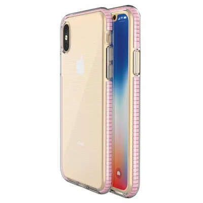 Produktbild von Spring Hülle clear TPU für iPhone XS/X - Hellrosa KP8665