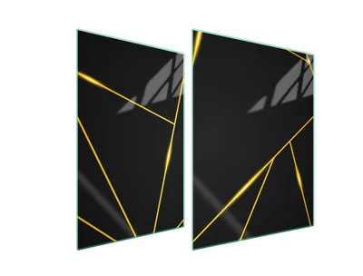 Produktbild von Glasschutzplatte Für Herd 70X52 Schwarz