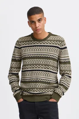 Produktbild von Blend BHPullover Herren Strickpullover Grobstrick Pullover mit Rippkragen Rippbündchen Regular fit