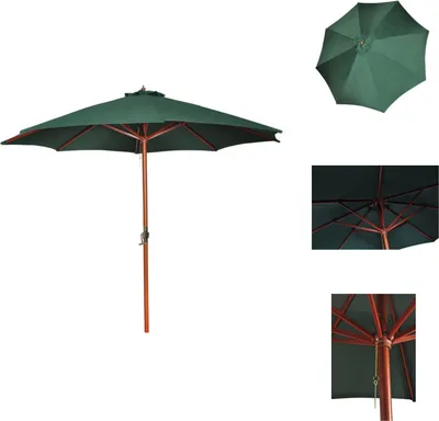 Immagine prodotto di vidaXL Ombrellone verde 258 cm - Ombrelloni e parasole