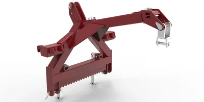Produktbild von Kombianbaurahmen mit Euro- und Dreipunktaufnahme für Greifer / Greiferanbau für Traktor