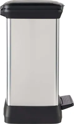 Image de curver 240642 DECOBIN Mülleimer 30,0 l silbermetallic