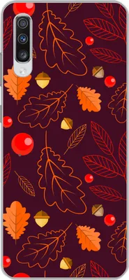 Produktbild von MuchoWow® Handyhülle Schutzhülle Hülle für Telefoonhoesje Samsung Galaxy A70 Muster - Herbst - Laub - Mädchen - Kinder - Kinder Silikon Softcase Handy Hülle - Schutzhaube