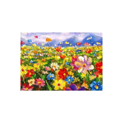 Image de ENJOY Puzzle Pré fleuri coloré 1000 pièces