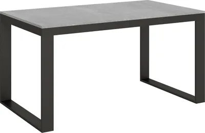 Produktbild von Ausziehbarer Tisch 90x160/420 cm Tecno Evolution Cement Anthrazit Gestell