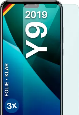 Produktbild von moex® 3x Schutzfolie kompatibel mit Huawei Y9 (2019) - Displayschutzfolie dünn Folie, Klar