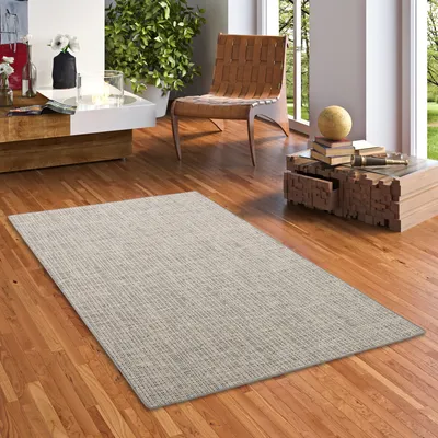 Produktbild von Sisal-Optik Designer Flachgewebe Teppich Pure Beige Grau Meliert, Größe:160x200 cm