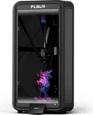 Produktbild von 3D tlačiareň Flsun T1, max. rýchlosť tlače 1000 mm/s, priamy extrudér 300 °C, vyhrievacie lôžko 110 °C, delta celokovová konštrukcia, rozmery tlače 260x260x330 mm