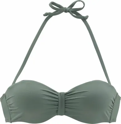 Produktbild von Bench Bügel-Bandeau-Bikini-Top oliv Größe 44 Cup D