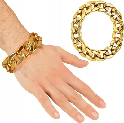 Produktbild von Gold Armband HipHip Armband Kette Gangster Rapper 80er Disco