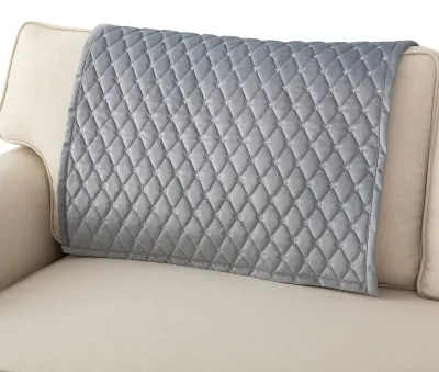 Image de Housse de canapé pour 3 places, antidérapante, gris clair