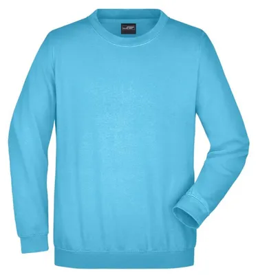 Image de James and Nicholson - Sweat-shirt pour hommes/femmes unie, qualité épaisse LT2561 (M) (turquoise)