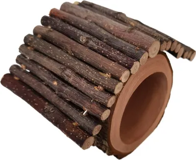 Produktbild von Hamsterbrücke Holzbrücke Spielzeug Rattenleiter Naturholz Verstecktunnel Leiter Hamsterkäfig Zubehör Kauspielzeug Für Ratte Chinchilla