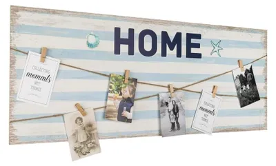 Image de Tableau mural avec système de fixation - 100 x 40 cm - Cadre photo en bois