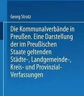 Produktbild von Die Kommunalverbände in Preußen