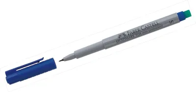 Produktbild von Folienschreiber nonpermanent S blau Packung mit 10 Stück
