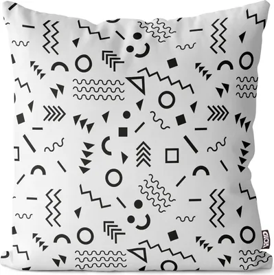 Produktbild von VOID Retro Vintage Muster 80s 90s Bunt Kissenbezug Kissenhülle Sofakissen Kissen Deko Outdoor-Kissen Dekokissen