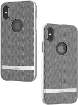 Immagine prodotto di Moshi Vesta iPhone XS Custodia rigida Backcover antiurto - Grigio a spina di pesce