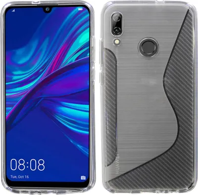 Immagine prodotto di cofi1453® S-Line Custodia Bumper compatibile con HONOR 10 LITE Custodia in silicone antiurto per telefoni cellulari Custodia in TPU Custodia Cover Trasparente