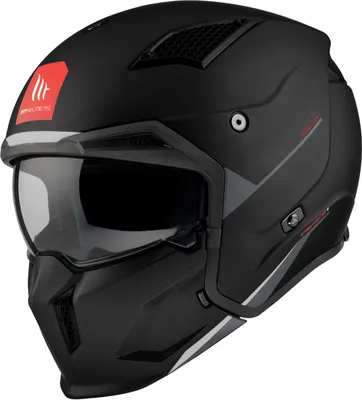 Produktbild von MT Streetfighter SV Jethelmet 22.05 - Mattschwarz | L (59 - 60 cm)