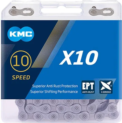 Image de KMC Schaltungskette X10 EPT Anti-Rost 1/2" x 11/128" 114 Glieder,5,88mm,10-f.