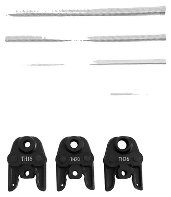 Immagine prodotto di Set di utensili per la pressatura di tubi, materiali resistenti, compatibilità versatile, nero