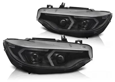 Produktbild von Xenon LED Tagfahrlicht Scheinwerferset passend für BMW 4er F32/F33 Coupe/Cabrio 13-17 schwarz