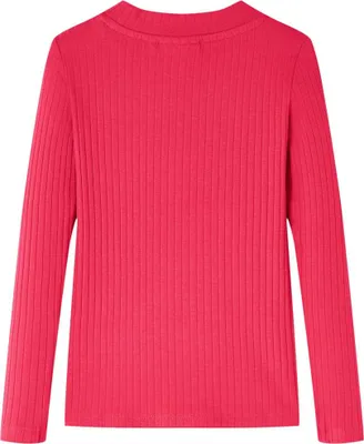 Produktbild von vidaXL Kinder-Langarmshirt Knallrosa 128