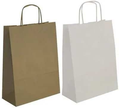 Produktbild von agipa 101649 Papiertragetasche aus Kraftpapier mittel weiß