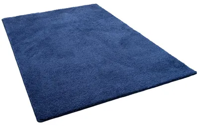 Produktbild von Hochflor Shaggy Teppich Palace Dunkelblau, Größe:240x240 cm