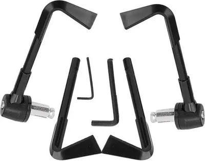 Immagine prodotto di Manopola di protezione per motociclista - Staffa di protezione Paralever Rosso CNC - Manubrio (nero) .