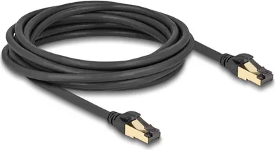 Imagen del producto de Delock - Cable de red - RJ-45 (macho) a RJ-45 (macho) - 5 metros - 6 mm - S/FTP - CAT 7 - Para uso en exteriores, sin gancho -