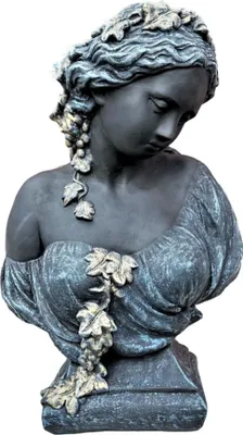 Produktbild von Schöne Büste Kate aus Steinguss perfekt für den Garten die Terrasse oder die Fensterbank ist Frostfest Witterungsbeständig und Neu 51cm H, SU-2140SP