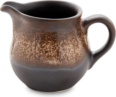 Produktbild von Original Bunzlauer Keramik Sahnekännchen Milchkännchen 180 ml Ø 6,5cm H 8cm Dekor ZACIEK braun
