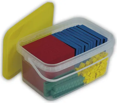 Produktbild von TimeTEX Dienes Grundsortiment, 121-tlg., Zahlenraum 1.000, farbig, in Stapel-Box