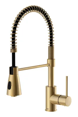 Produktbild von Lenz KALANI² Küchenarmatur Gold – Profi-Pendelbrause, 2 Strahlarten, 360° schwenkbar, Anti-Fingerprint, EasyFix Montage 46070341