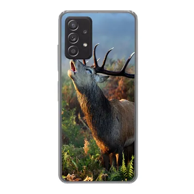 Produktbild von MuchoWow® Handyhülle Schutzhülle Hülle für Samsung Galaxy A53 5G Hirsche - Wald - Nebel Silikon Softcase Handy Hülle - Schutzabdeckung