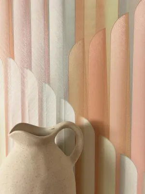 Produktbild von NEWROOM Tapete Morici Rosa Vliestapete - Modern Grafik Streifen Germany