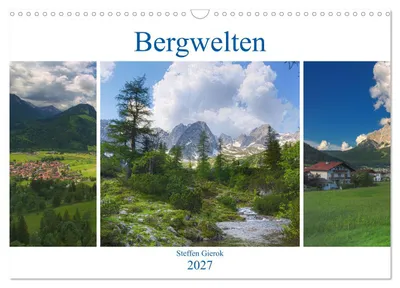 Produktbild von Bergwelten (Wandkalender 2027 DIN A3 quer), CALVENDO Monatskalender