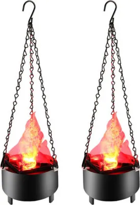 Obrázek produktu pro Topchances 2 ks Led Flame Light 3W Umělé ohnivé efekty Dekorativní atmosférické lampy pro Halloween, Vánoce, párty, festival