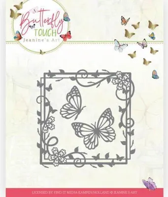 Produktbild von Stanzschablone - Jeanines Art - Schmetterling Touch - Schmetterlinges Quadrat