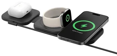 Productafbeelding van Belkin Boost Charge PRO Qi2, magnetische 3-in-1 reislader. Modelnummer: WIZ024vfBK