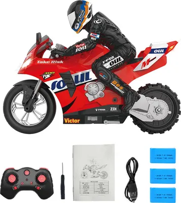 Produktbild von Ferngesteuertes Stunt-Motorrad, selbstbalancierend, 1/6, 2,4 G, Drehen an Ort und Stelle, selbststabilisierendes Gleichgewicht, 360°-Drift